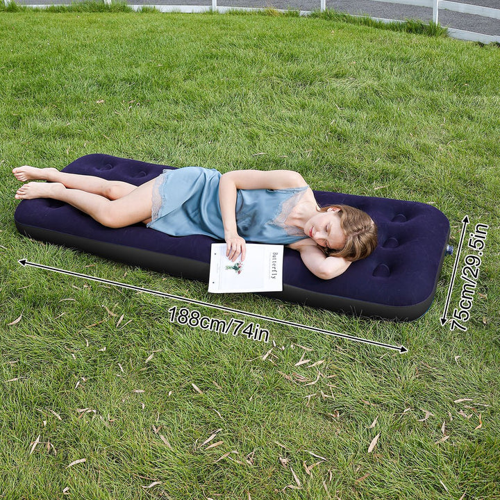 Ladies Inflatable Luxury Air Mattress with Soft Velours Surface Kalsten