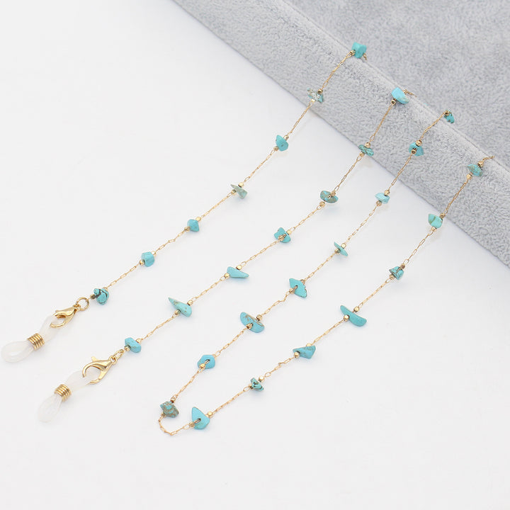 Elegant Crystal-Embellished Eyewear Chain Kalsten