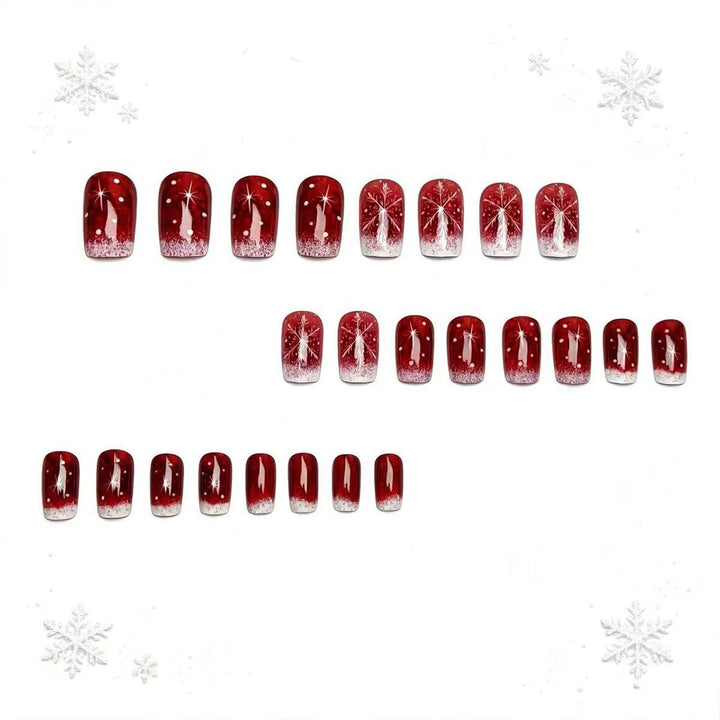 Festive Glittering Ombre Nail Art Kalsten