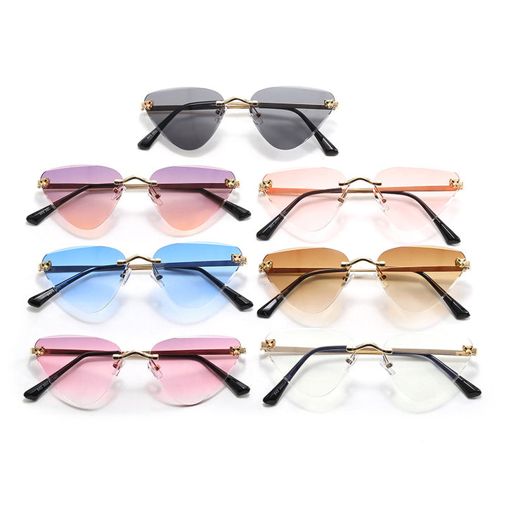 Ladies Cat-Eye Sunglasses with Elegant Metal Frame Kalsten