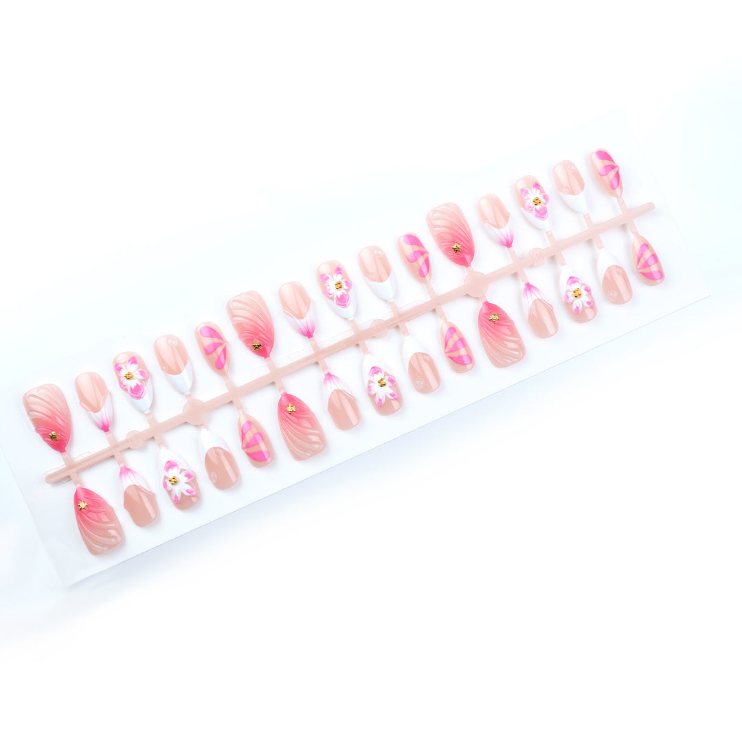 Floral Art Inspired Press-On Nail Set Kalsten