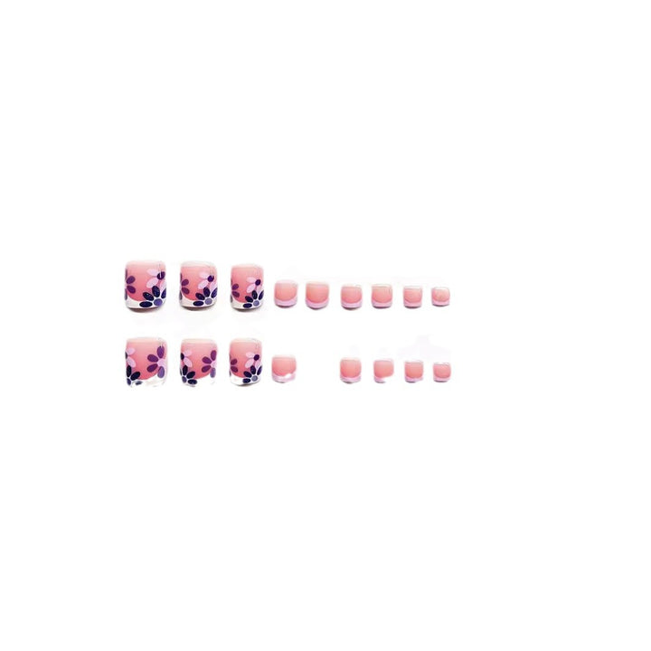Elegant Floral Press-On Nail Enhancements Kalsten
