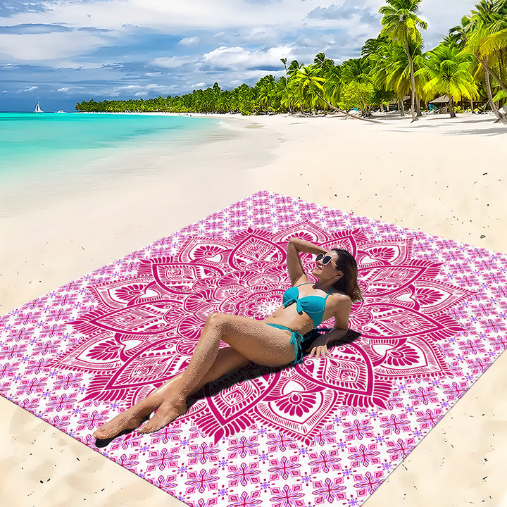 Mandala Design Beach Mat Kalsten