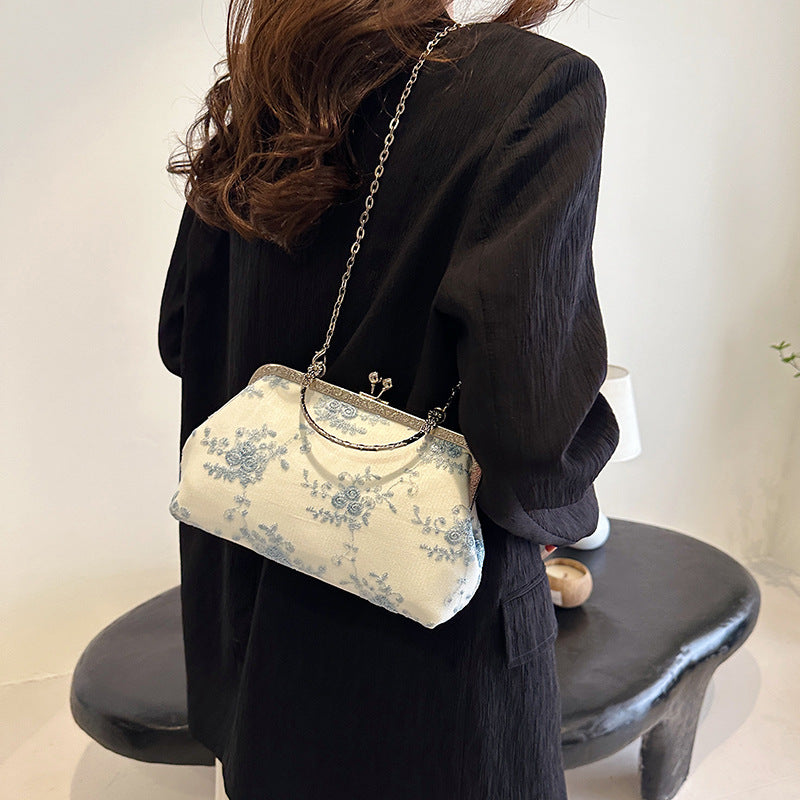 Embroidered Vintage Clutch