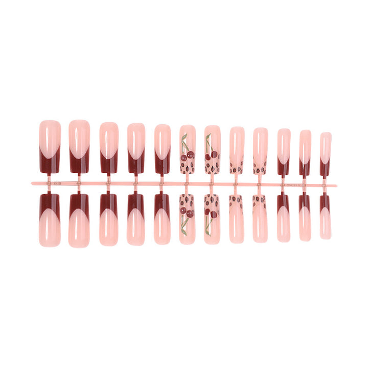 Artistic Floral Press-On Nail Set kalsten
