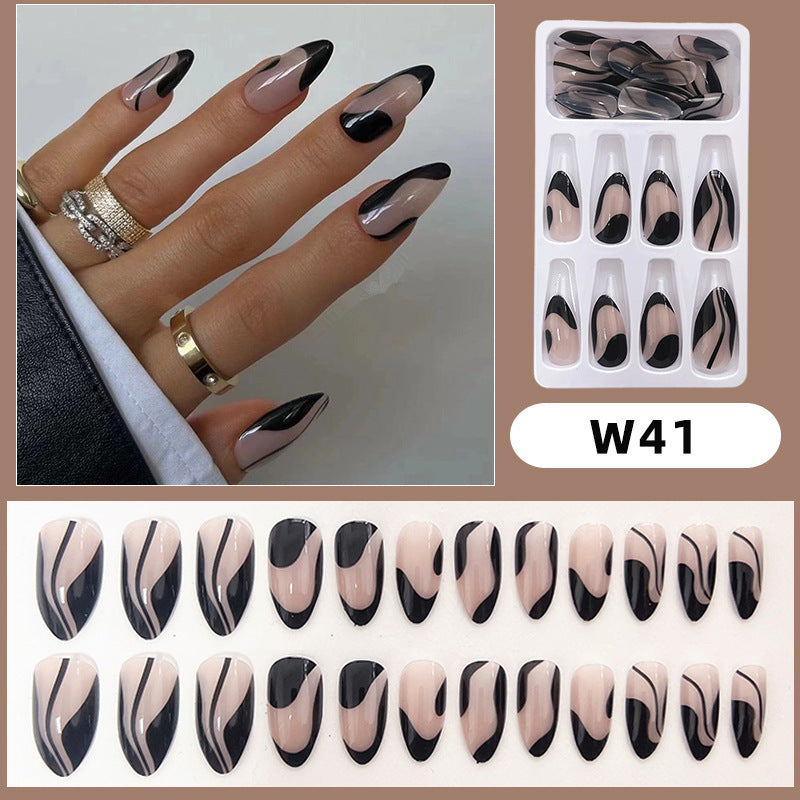 Stylish Abstract Press-On Nail Tips