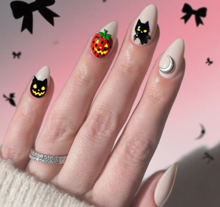 Artistic Halloween Themed Nail Art Kalsten