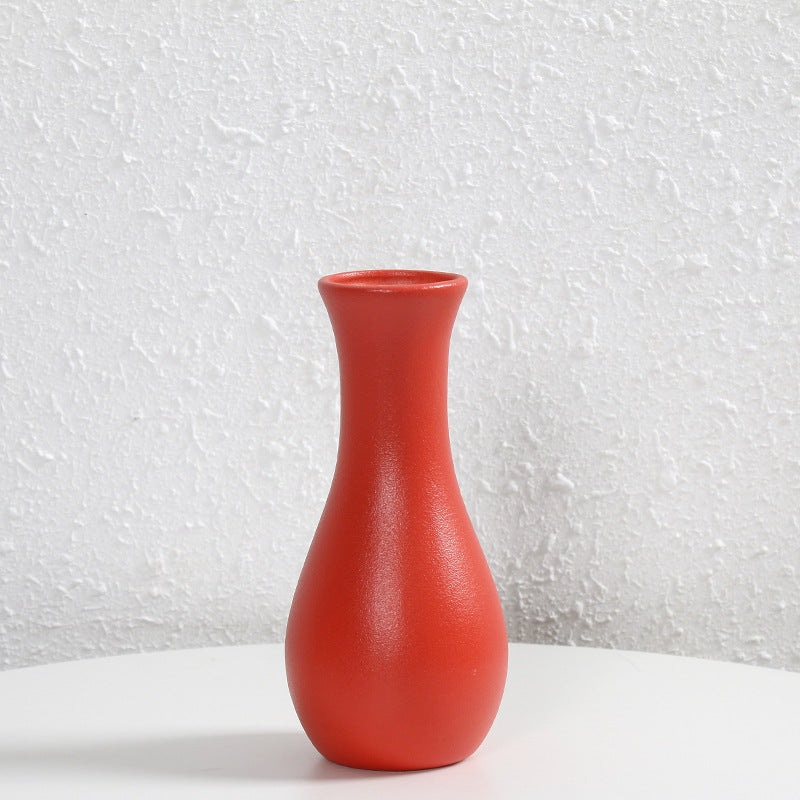 Contemporary Matte Ceramic Flower Vase Kalsten