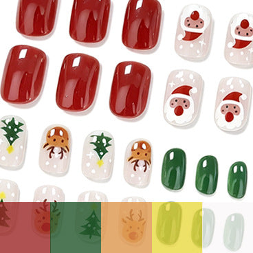 Festive Holiday-Themed Nail Art Set Kalsten