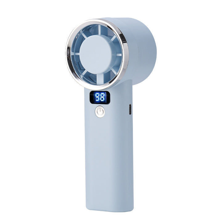 Unisex handheld fan with digital display and five speed levels Kalsten