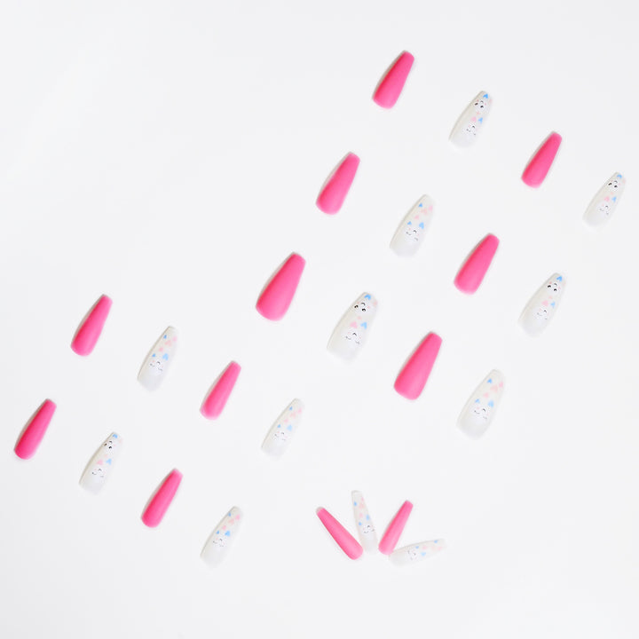Artful Nail Art with Cute Cloud and Heart Designs Kalsten