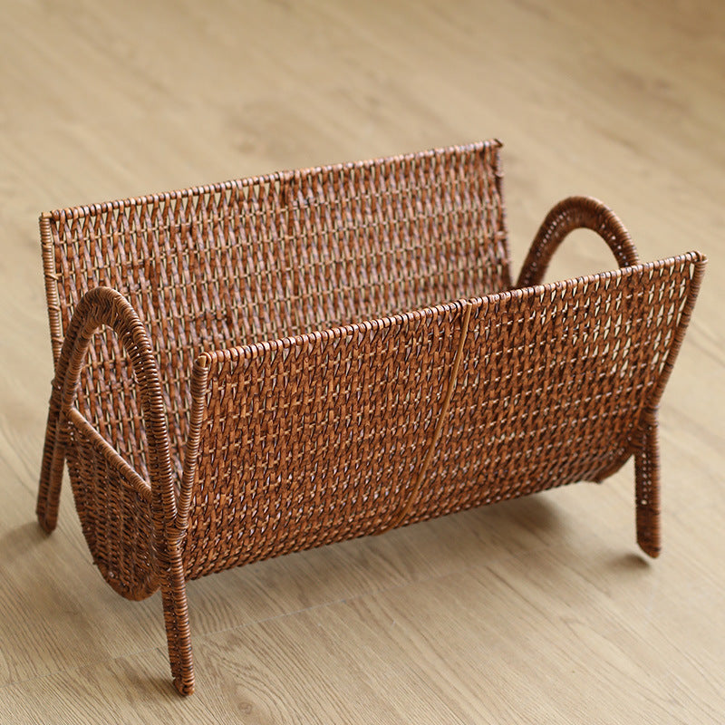 Handwoven Rectangular Magazine Holder Kalsten