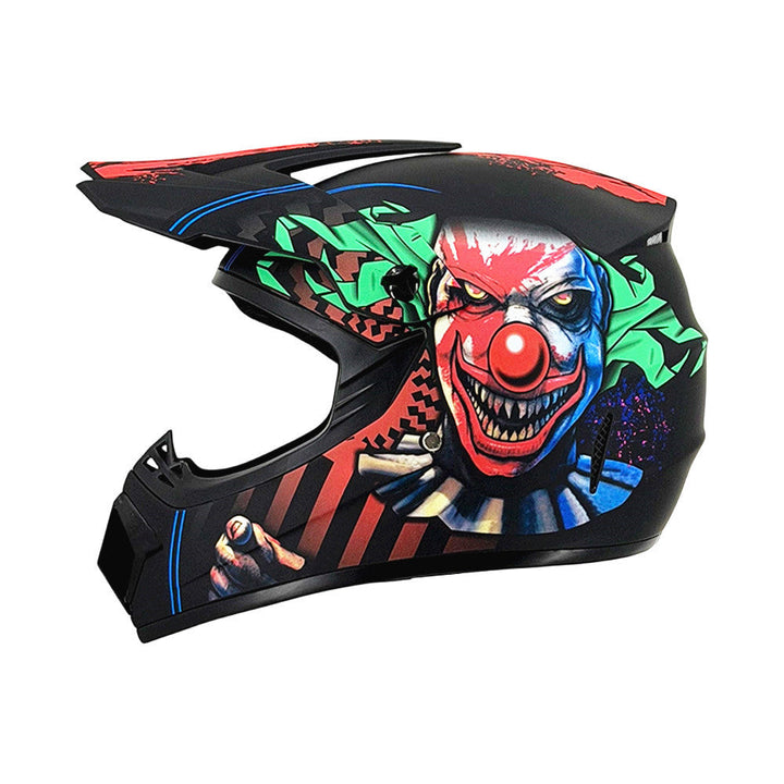 full-face motocross helmet with extended visor and reinforced chin guard Kalsten