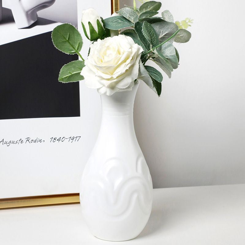 Textured Geometric Decorative Vase Kalsten