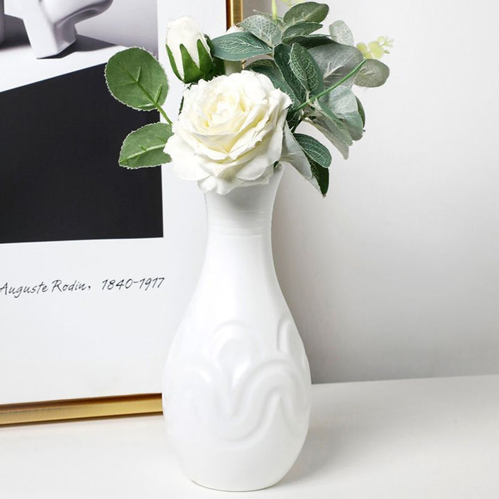 Textured Geometric Decorative Vase Kalsten