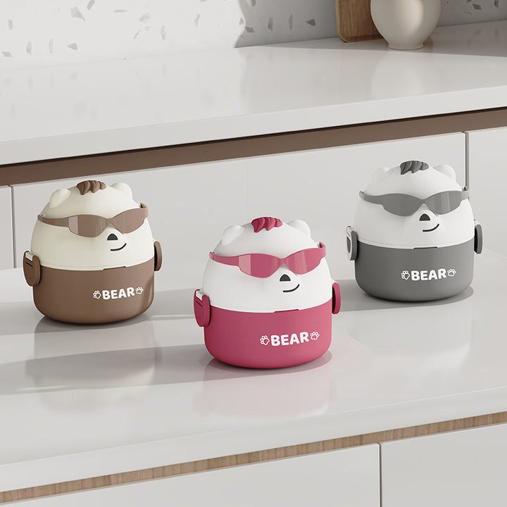 Cute Bear-Themed Bento Lunch Box