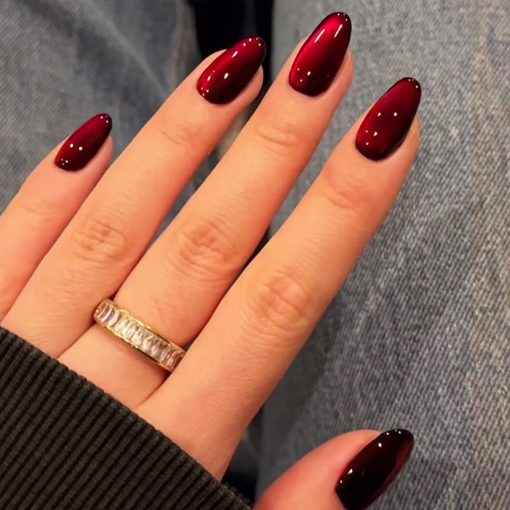Acrylic Nail Set with Glossy Effect Kalsten
