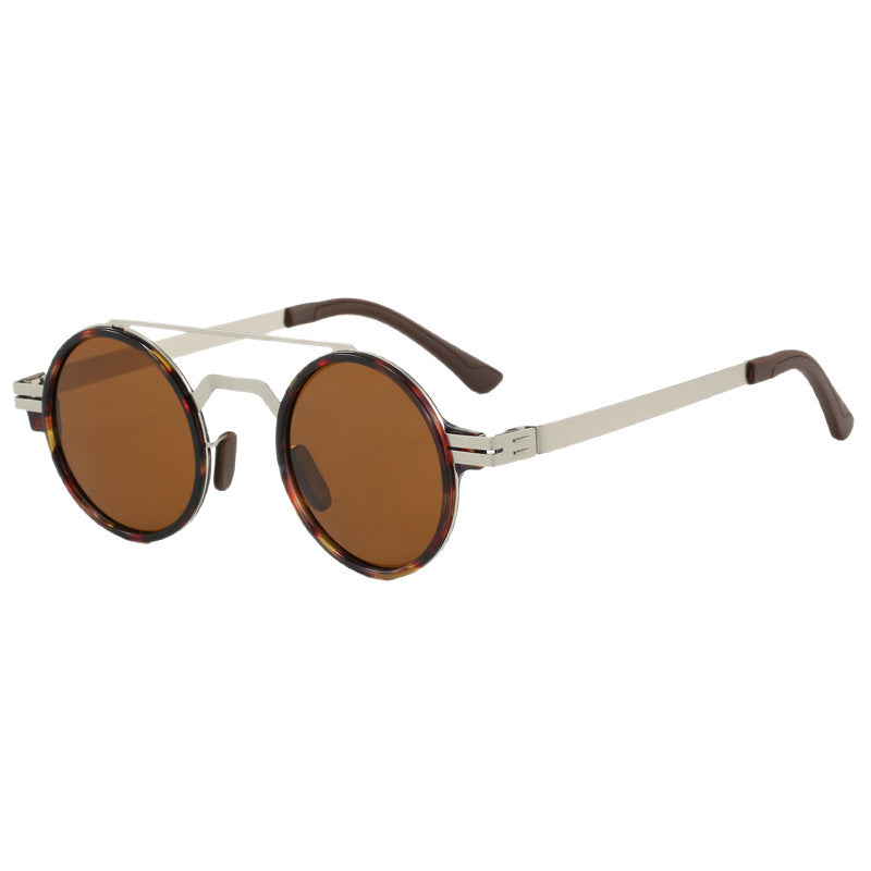 Ladies fashionable round sunglasses with minimalist design Kalsten
