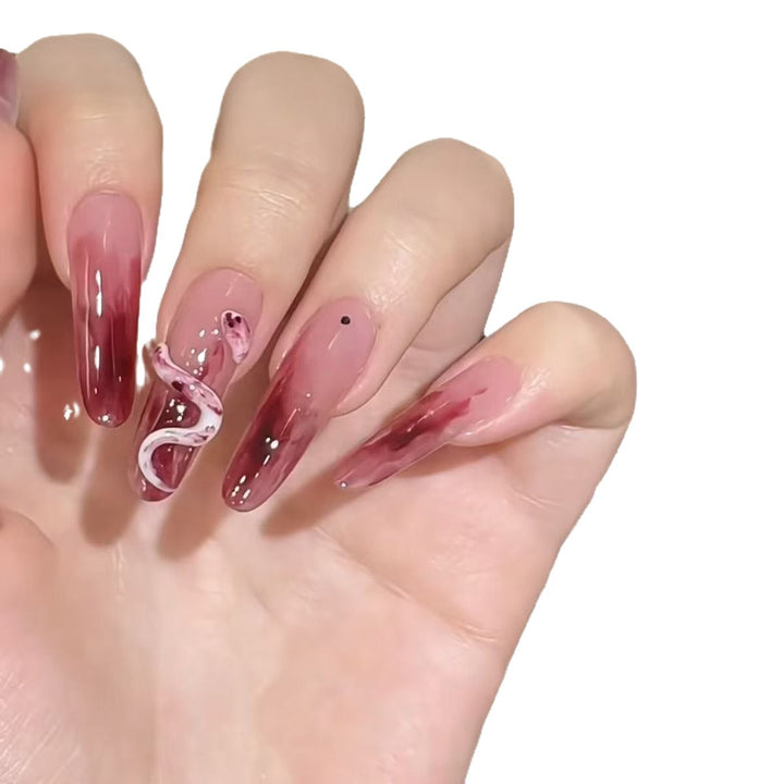 Artistic Long Stiletto Nail Extensions