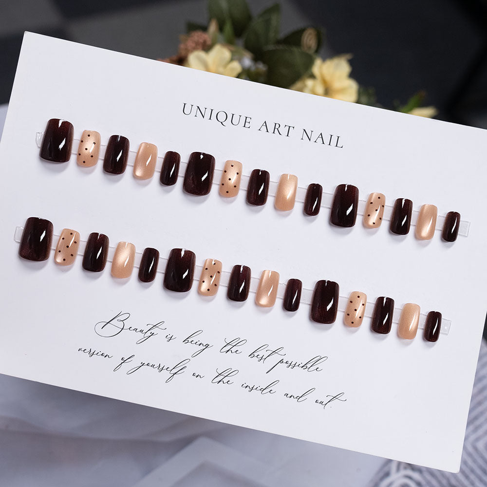 Artistic Press-On Nail Design