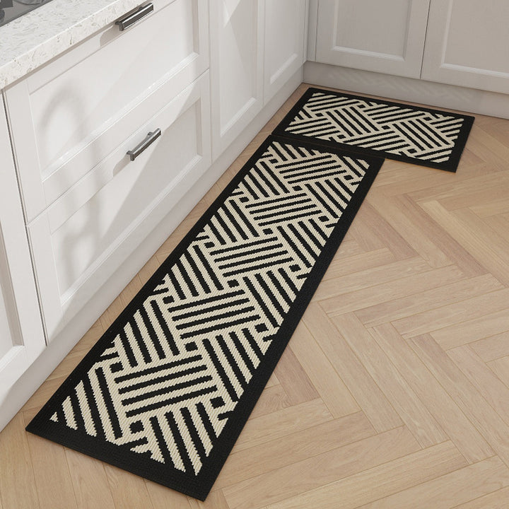 Geometric Pattern Kitchen Runner Mat