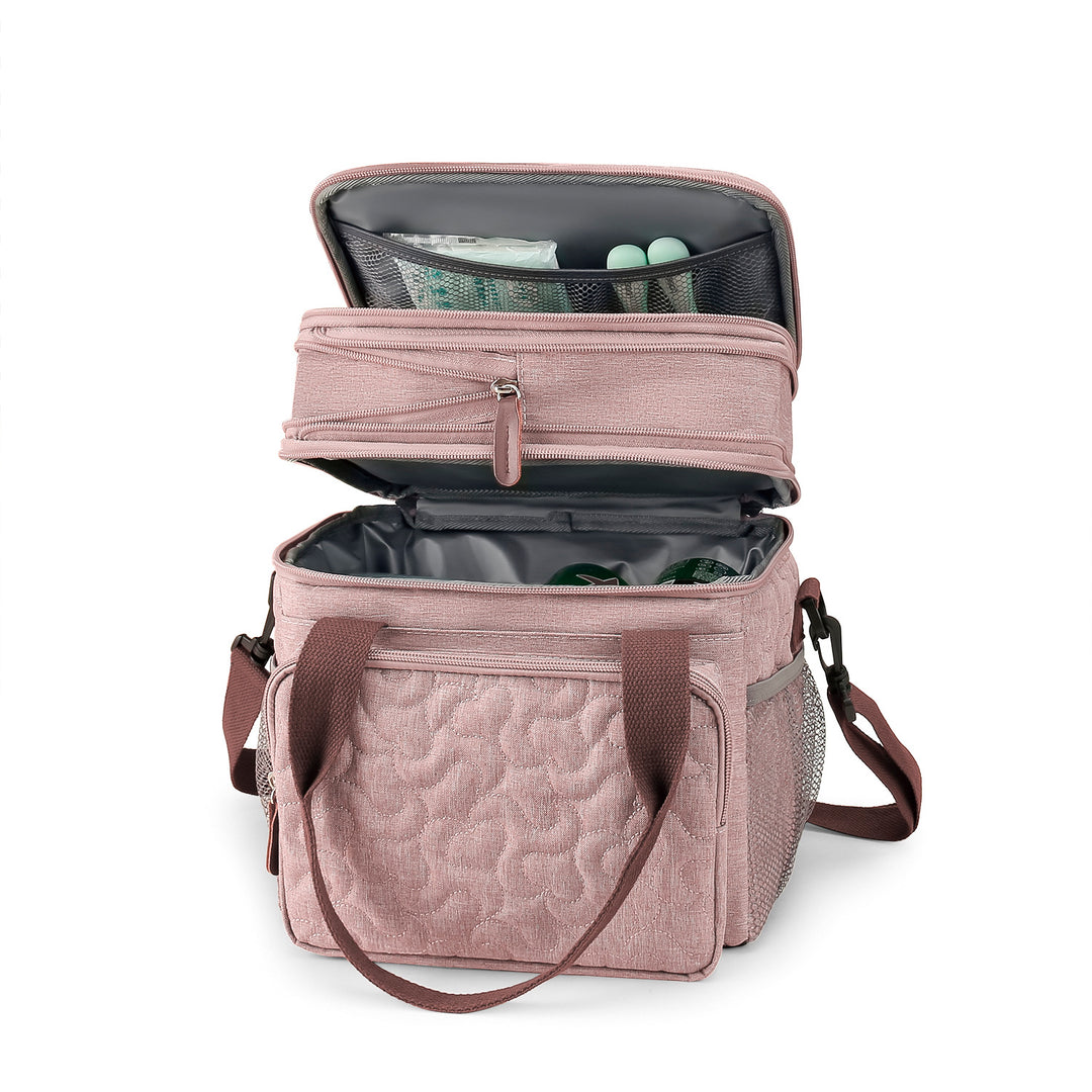 Cooler bag with insulated compartments and reinforced carrying system Kalsten