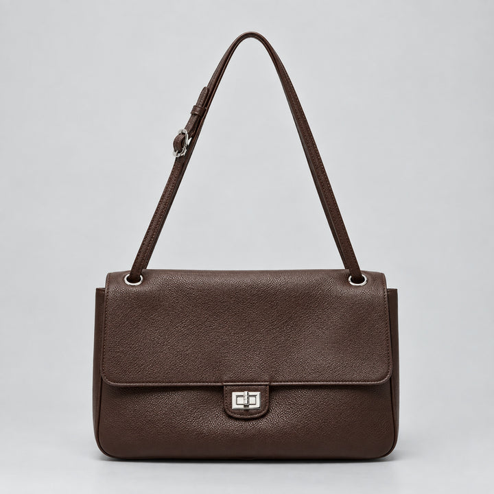 Elegant Leather Shoulder Handbag