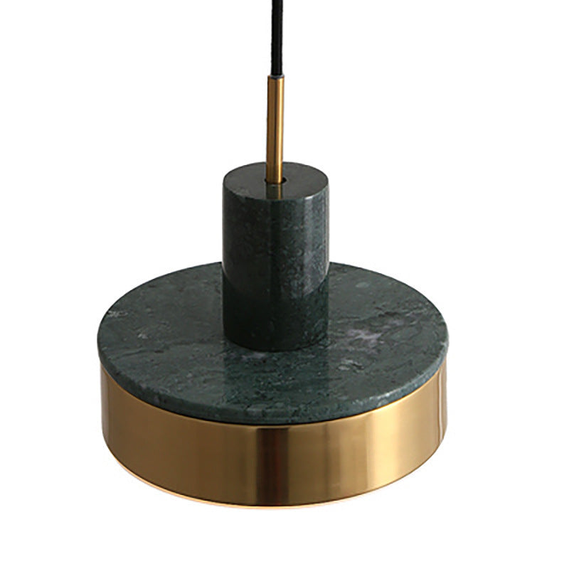 Modern Marble and Gold Pendant Light