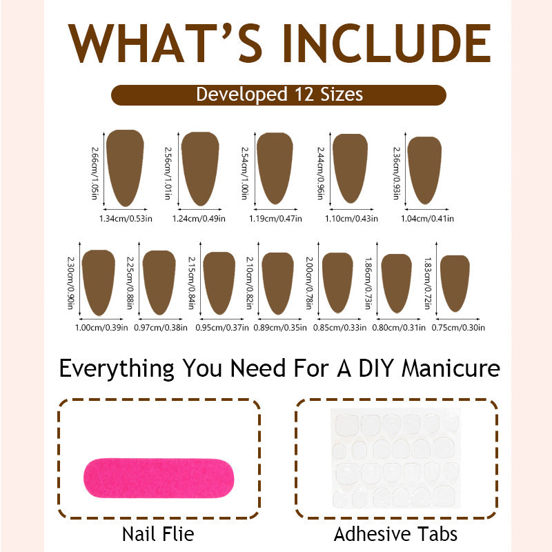 Creative nail set with leopard design and glitter accents Kalsten
