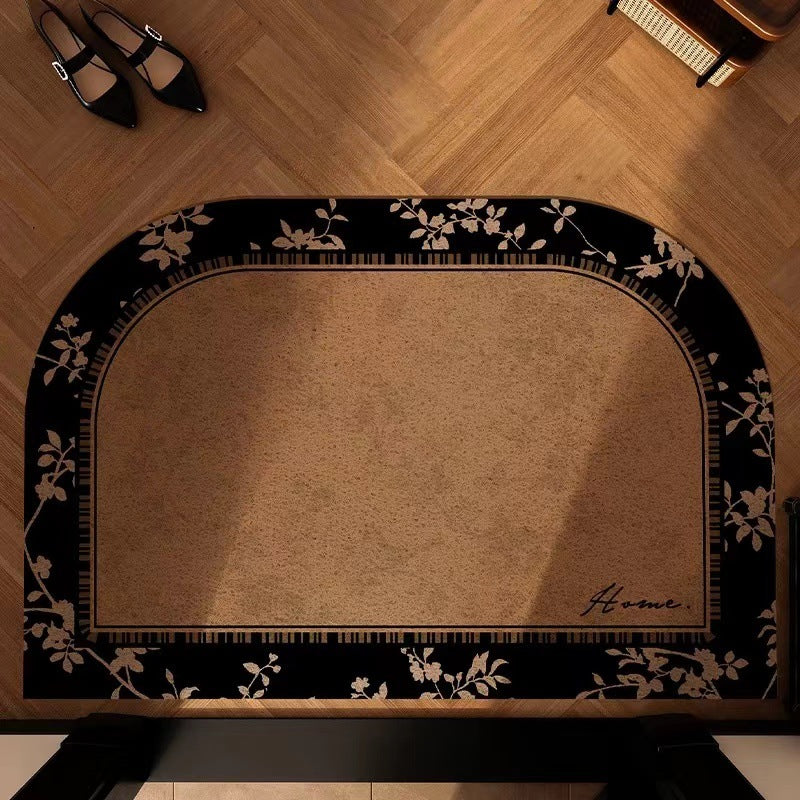 Decorative Floral Entry Mat for Home Entrances