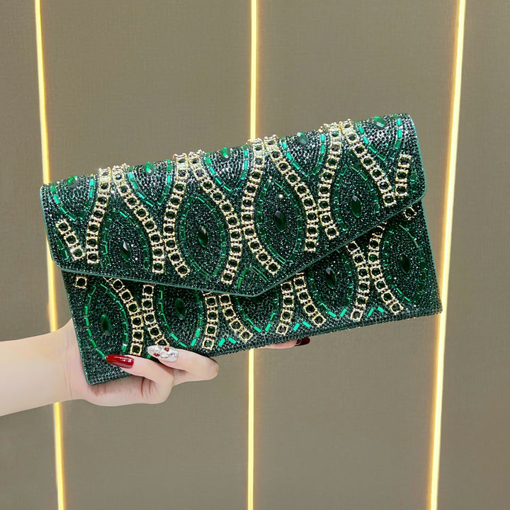 Decorative Sequined Evening Clutch