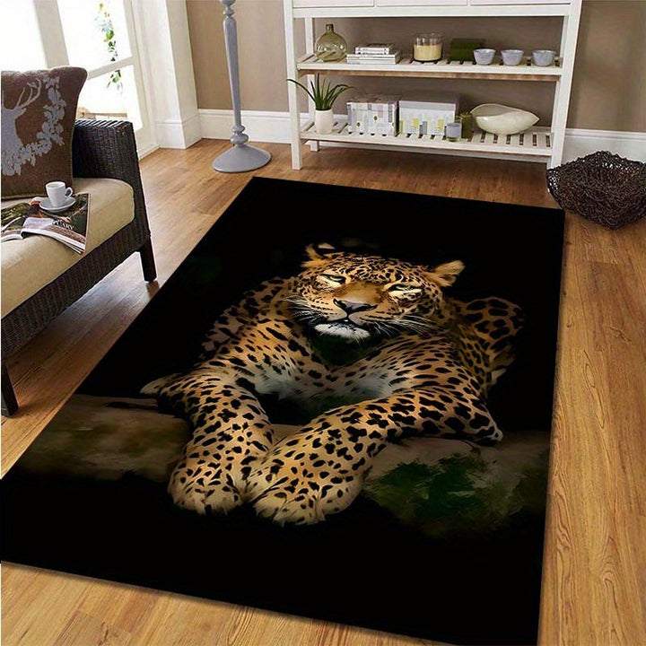 Artistic Leopard-Printed Area Rug