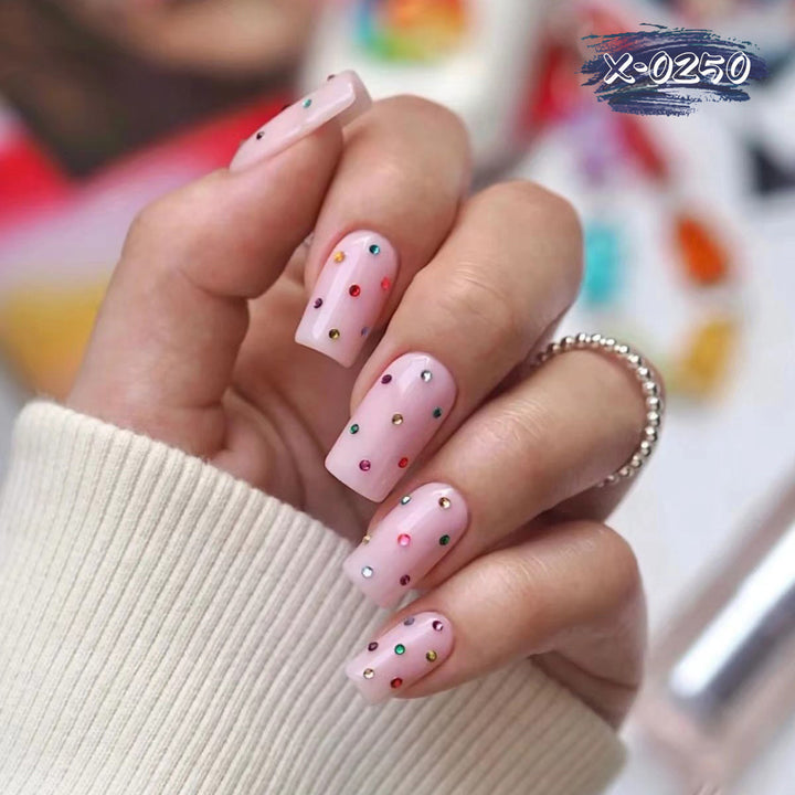 Decorative Gem-Studded Nail Art Set