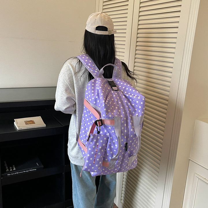 Versatile Polka Dot Travel Duffel Bag Kalsten