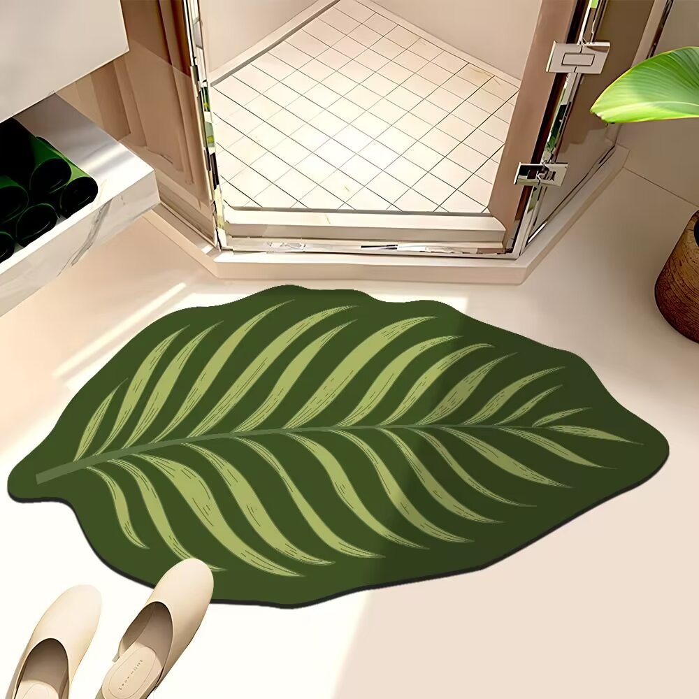 Leaf-Shaped Bath Mat Kalsten