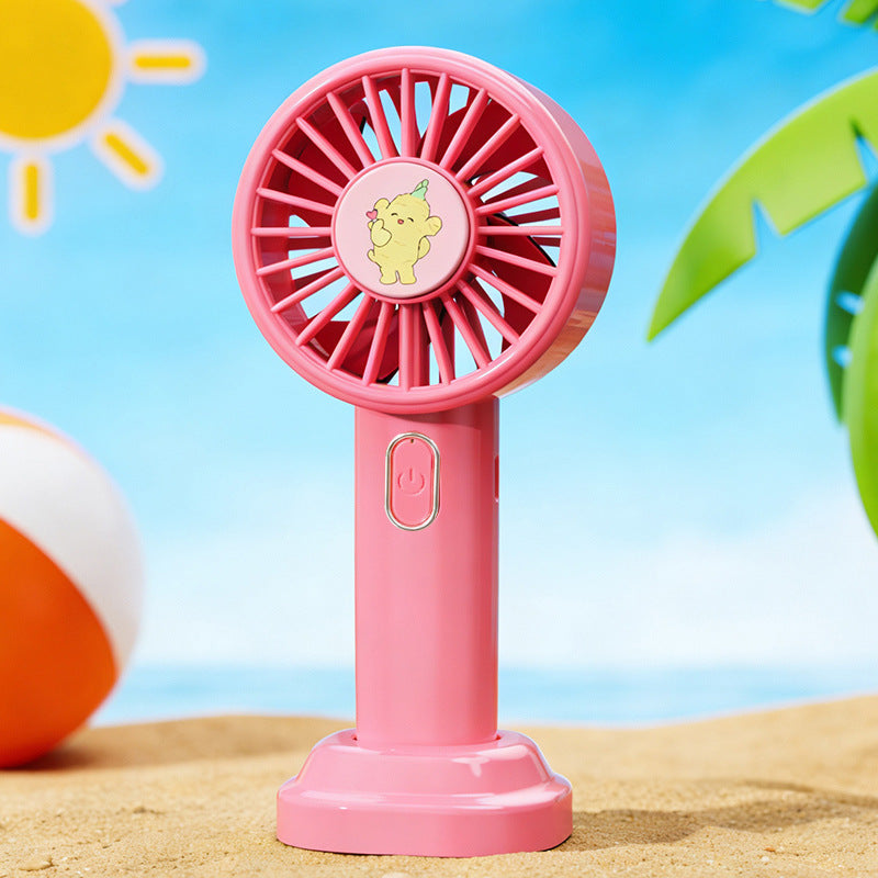 Ladies portable hand fan with USB connection and fun design Kalsten