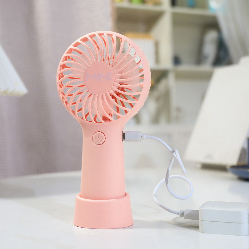 Ladies portable hand fan with ergonomic design and USB charging function Kalsten