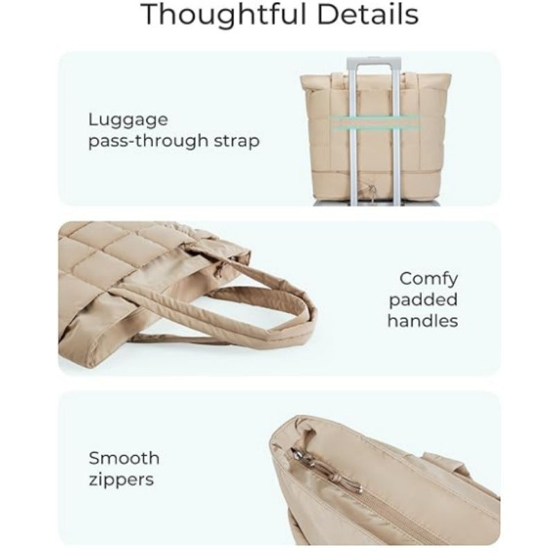 Quilted Oversized Tote Bag Kalsten
