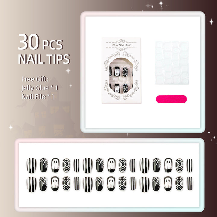 Halloween-Themed Manual Nail Art Set