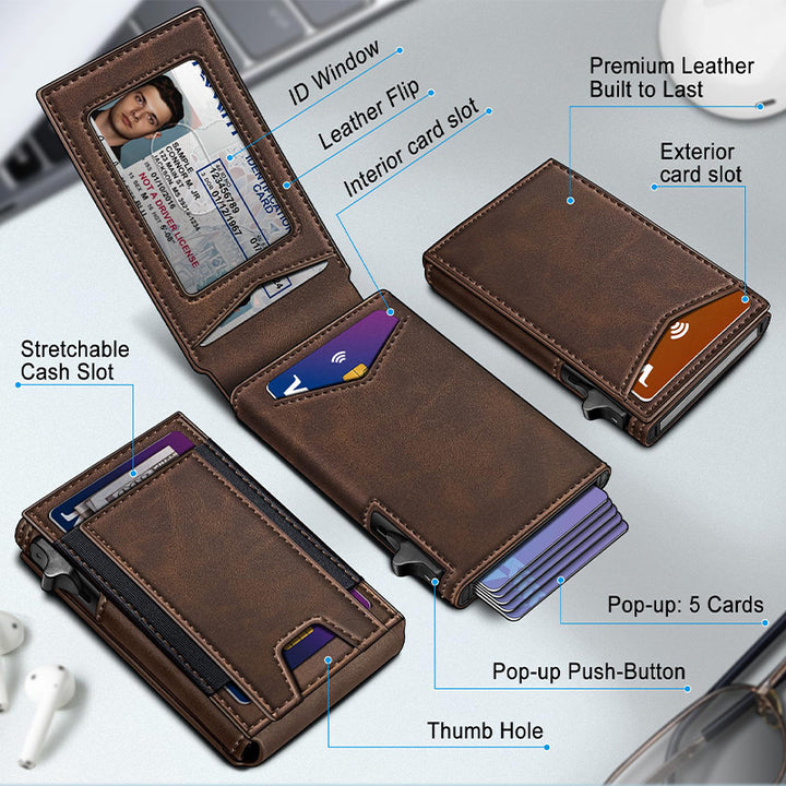 Compact Multi-Function Leather Wallet Kalsten