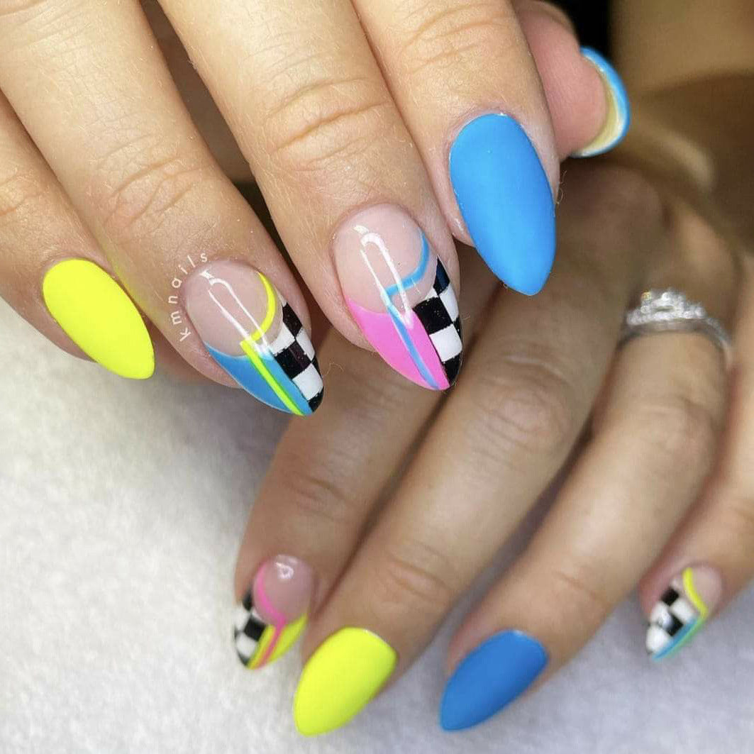 Creative Abstract Nail Design