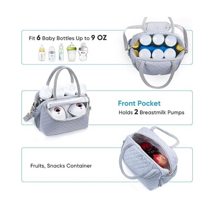 Multifunctional cooler bag with insulated interior compartment Kalsten