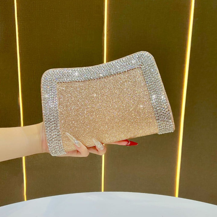 Sparkling Crystal-Trim Clutch