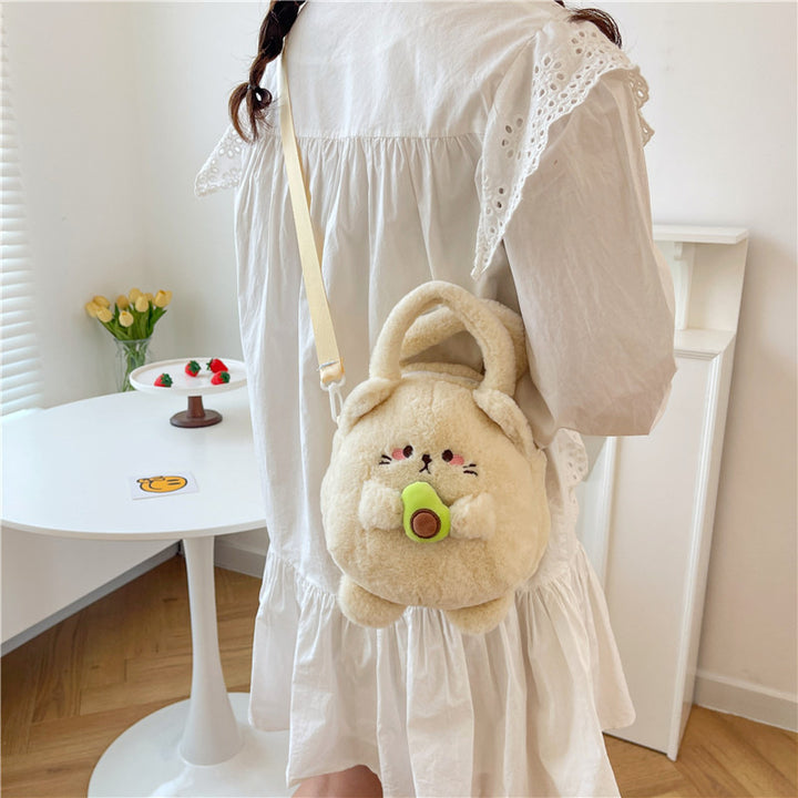 Plush Bunny-Themed Mini Backpack