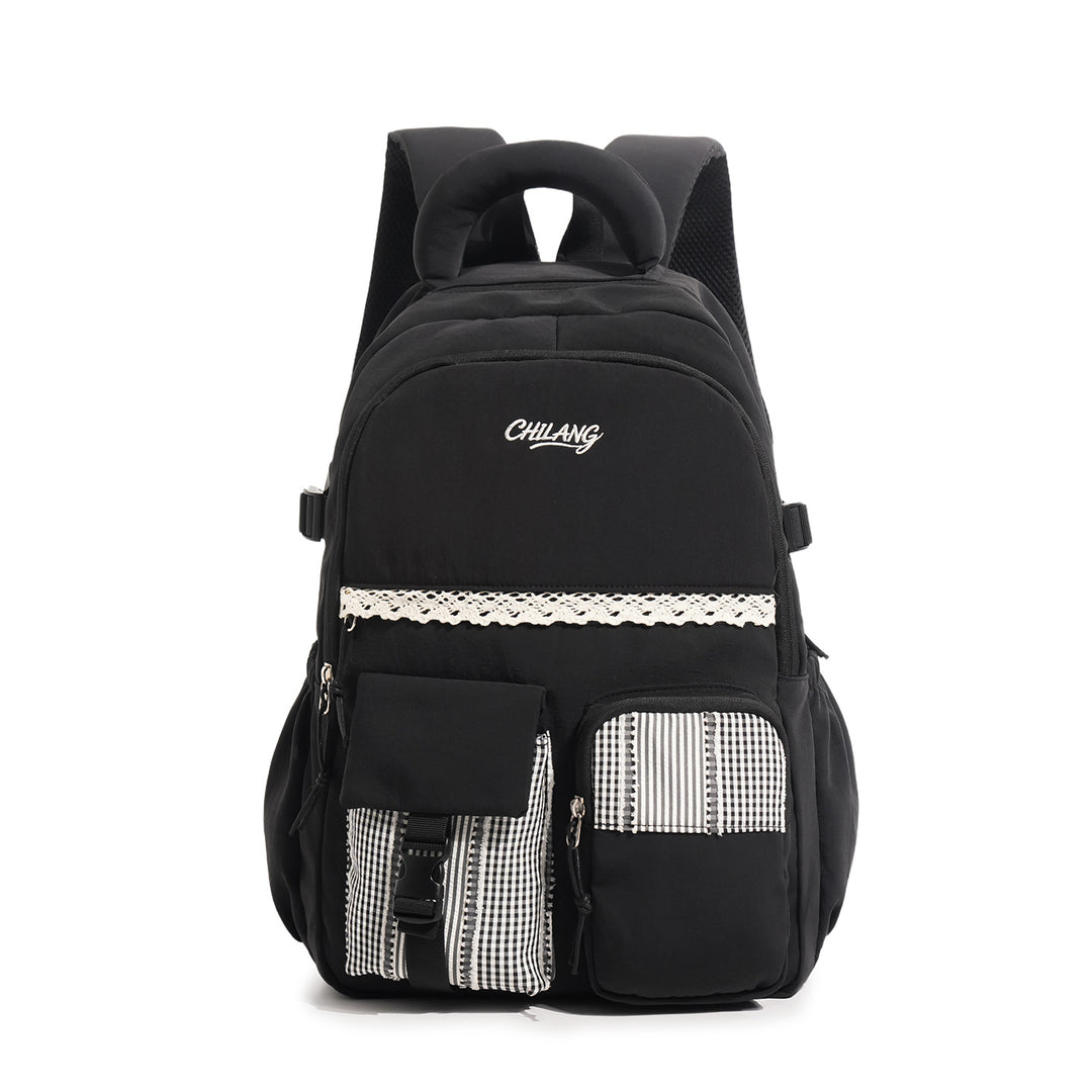 Stylish Multi-Functional Backpack with Lace Accents Kalsten