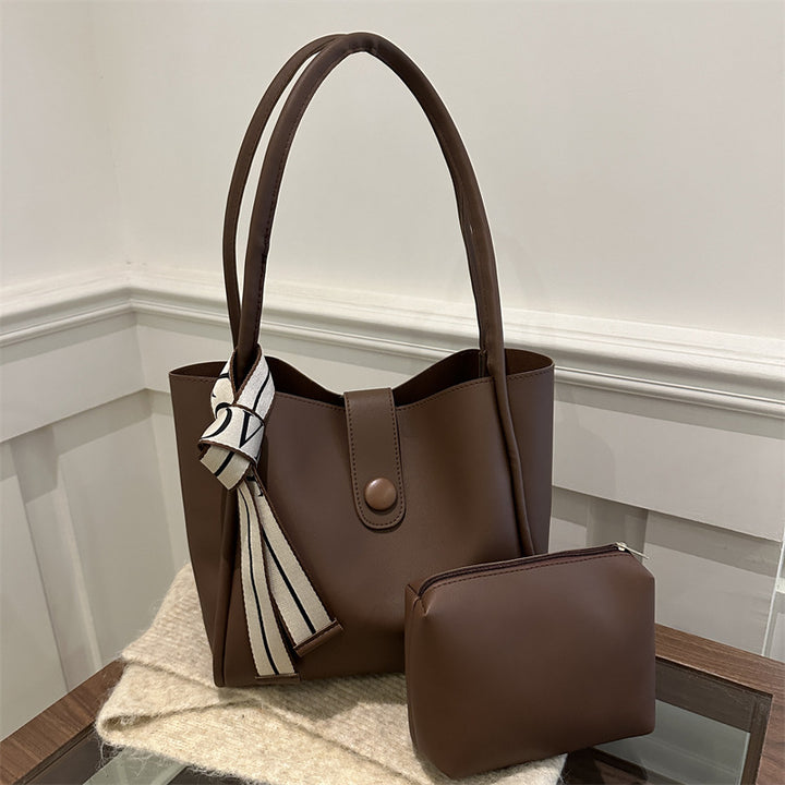 Minimalist Faux Leather Tote