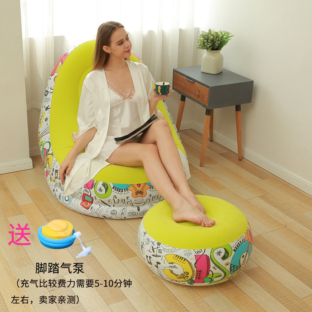 Women Inflatable Comfort Sofa with Ergonomic Backrest Kalsten