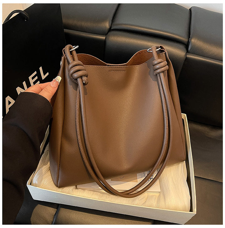 Minimalist Faux Leather Hobo Bag Kalsten