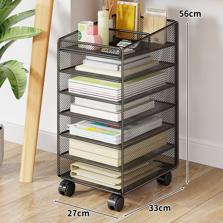 Mesh Two-Tier Desktop Document and Stationery Organizer