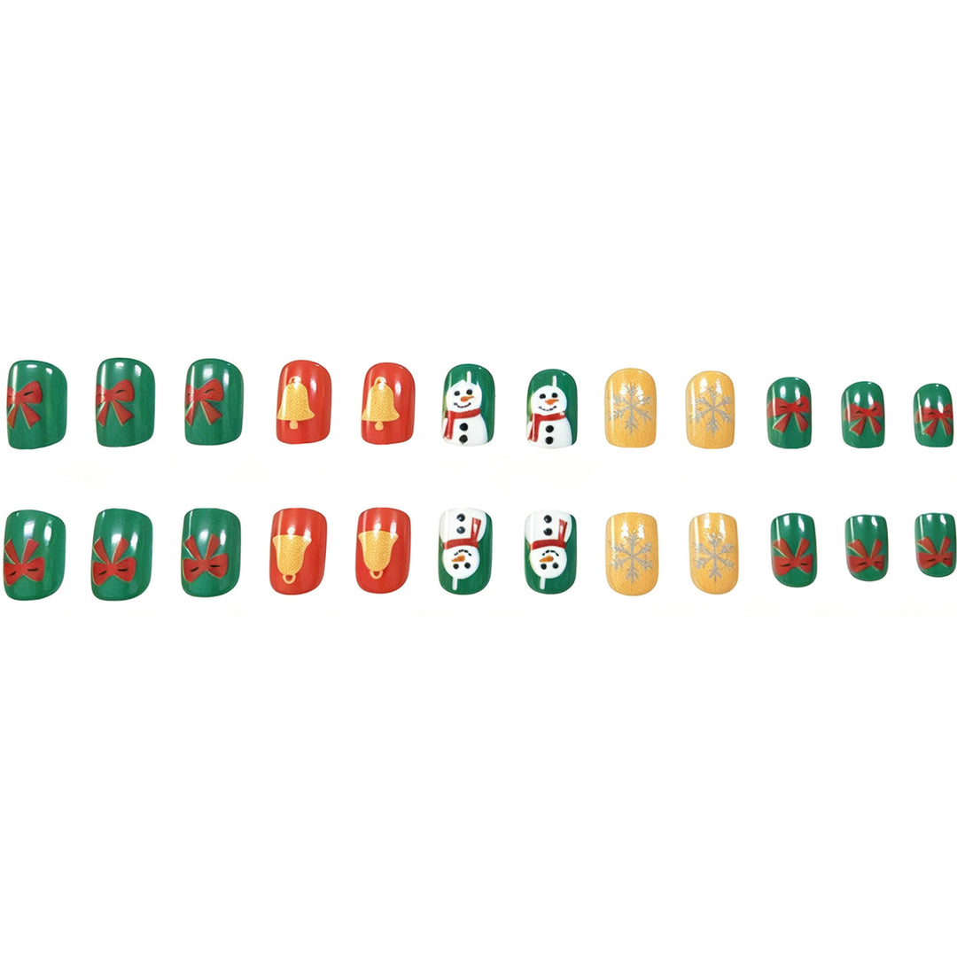 Festive Holiday Themed Acrylic Nail Art Kalsten